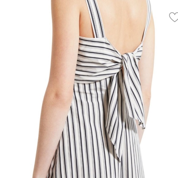 NWT Theory stripe-print-tie-back dress - Picture 7 of 7